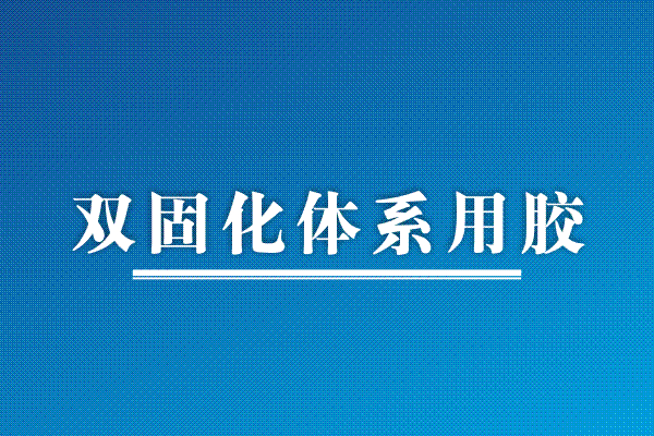 雙固化體系用膠